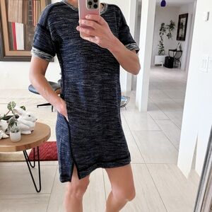 Madewell Women Short Sleeve Shirt Dress Casual 100% Cotton Size S